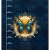 ANIMALS MANDALA wz.13 (butterfly) - panel (75cm x 80cm)  teplákovina počesaná s elastanem ITY