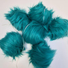 Bambule z eko kožešiny 12cm - TRANSFORMATIVE TEAL