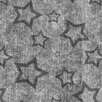 GREY STARS (CONTOUR) / vinage look jeans grey - Viscose jersey