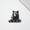 BEAR WZ. 2 - panel (60cm x 50cm)  Cotton woven fabric