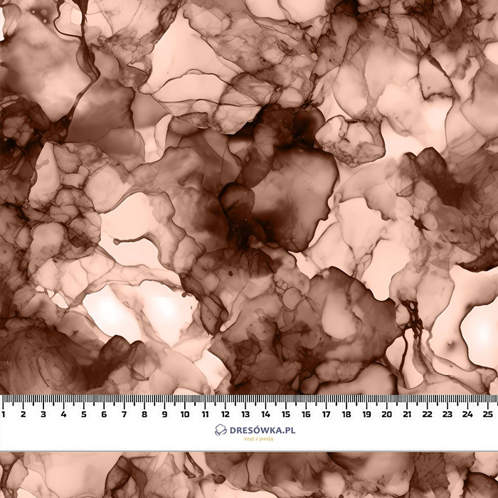 ALCOHOL INK / Mocha Mousse - Viskose Jersey