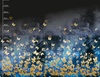 BUTTERFLIES / gold - PANORAMIC PANEL (120cm x 155cm)