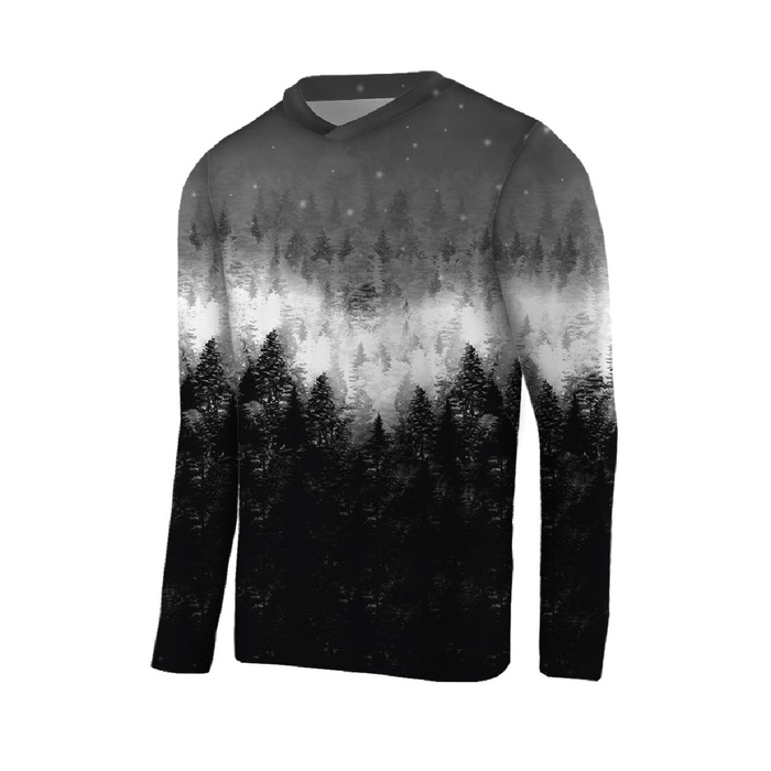 THERMO MEN'S BLOUSE (JIM) - FORREST OMBRE (WINTER IN THE MOUNTAIN) - sewing set S