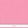 WEISSE PUNKTE / rosa - Viskose Webware