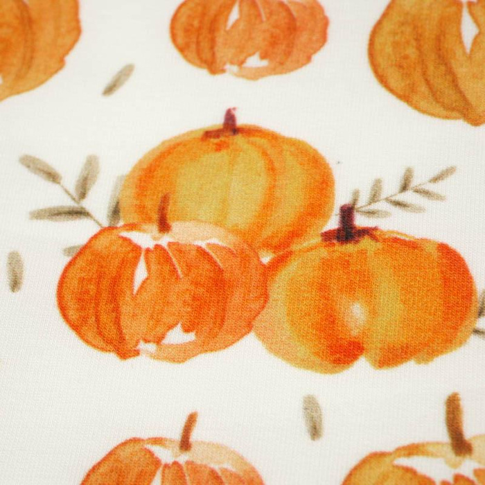 PUMPKINS pat. 5 (PUMPKIN GARDEN) - single jersey with elastane