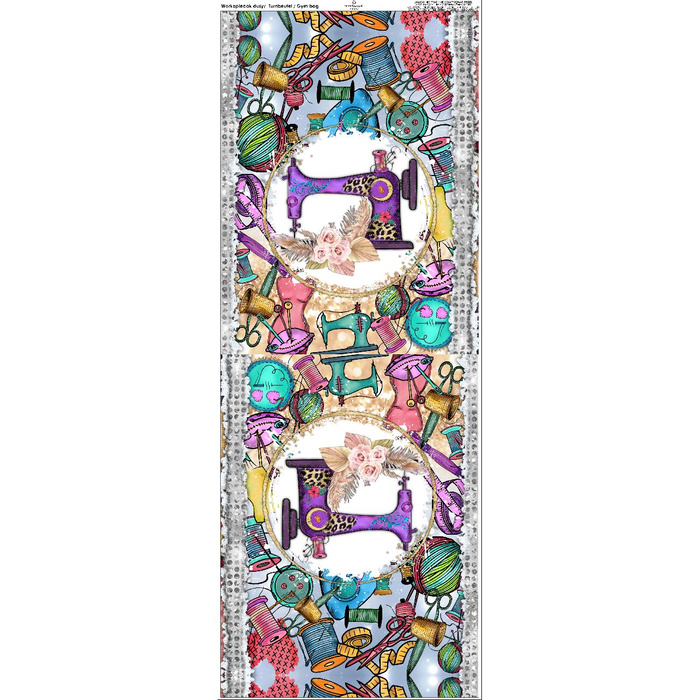 GYM BAG - PURPLE SEWING MACHINE - big