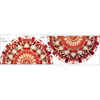 Small circle skirt panel - CREPE - WATERCOLOR FLORAL WZ. 2