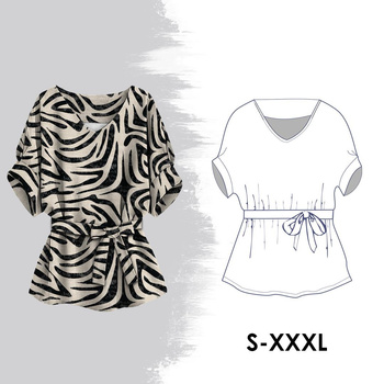 PAPÍROVÝ STŘIH - KIMONO HALENKA