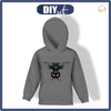 KINDER HOODIE (ALEX) - HALLOWEEN CAT m 3 - Sommersweat (86/92)