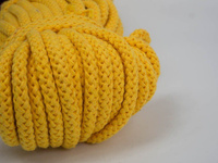 Baumwollkordel - rund, 8mm - MANGO MOJITO (YELLOW)