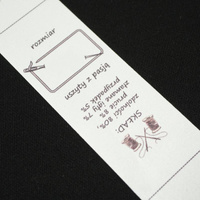 Europäisches Textillabel "SPULEN" PL - 4 Stck Set / Größe nach Wahl