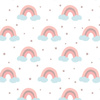 PASTELL - REGENBOGEN (PASTELL - HIMMEL) - Baumwoll Webware