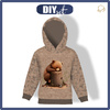 KID'S HOODIE (ALEX) - SLEEPING BEAR - looped knit fabric (86/92)