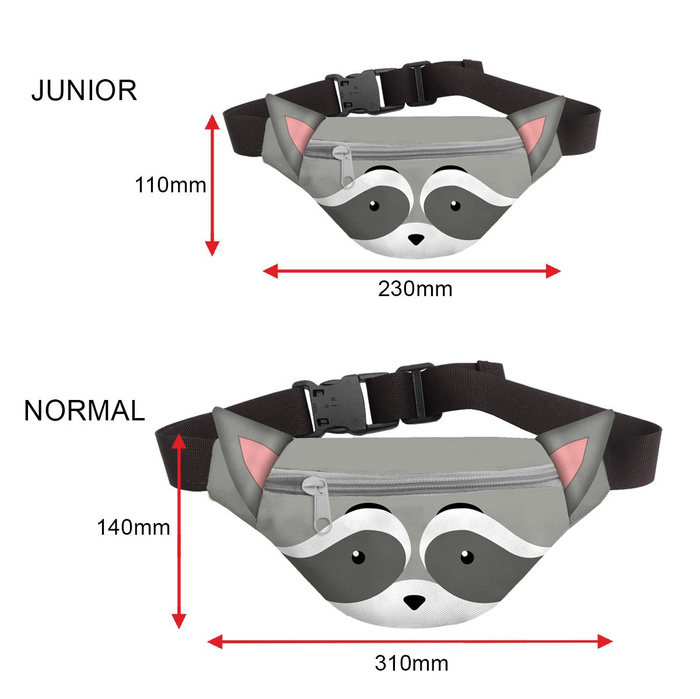 JUNIOR HIP BAG - RACCOON - big