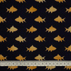 GOLDENE FISCHE (GOLDENER OZEAN) / dunkelblau - French Terry mit Elasthan