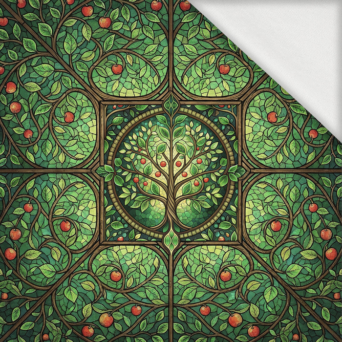 Stained Garden vz. 16 - panel (60cm x 50cm) teplákovina s elastanem ITY
