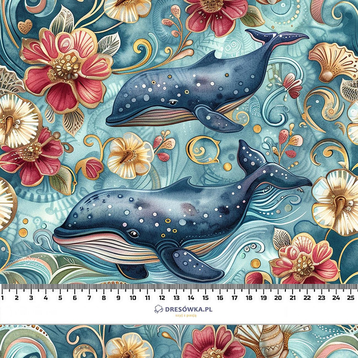 SEA WORLD pat. 3 - Viscose jersey