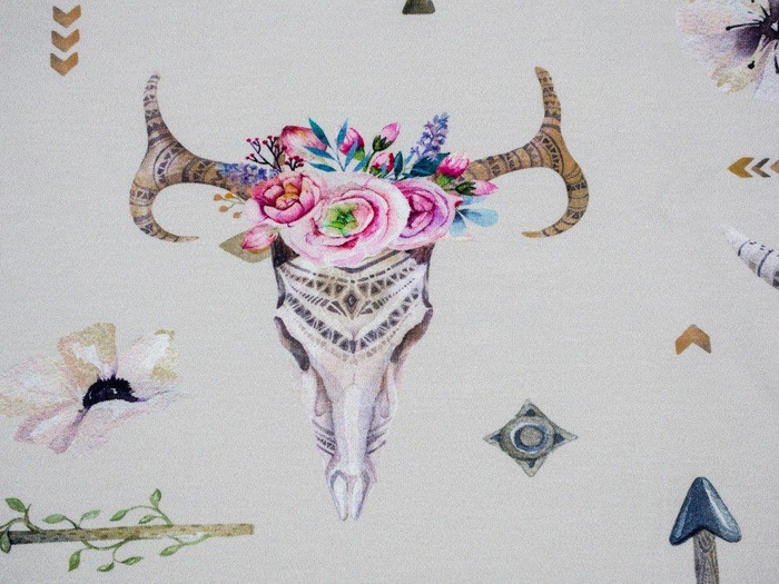 INDIAN / skulls - Viscose jersey WE210