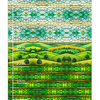 Stained Garden wz. 18 - Panel (60cm x 50cm)  Polster- Velours