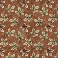 CHESTNUT LEAVES (AUTUMN IN THE FOREST) - single jersey with elastane
