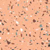TERRAZZO M. 6 / peach fuzz - Baumwoll Musselin