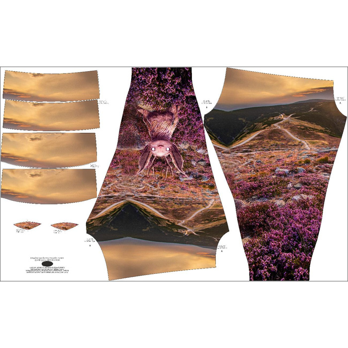 LEGGINSY SPORTOWE - WRZEŚNIK - zestaw do uszycia - L