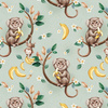 Banana Monkey - tkanina szybkoschnąca