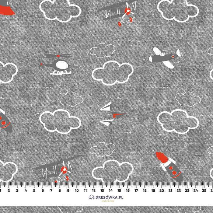 LETADLA (LETADLA) / ACID WASH šedý - softshell