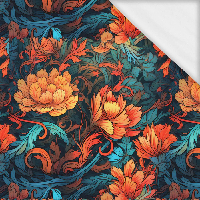 VINTAGE CHINESE FLOWERS PAT. 2- single jersey with elastane ITY
