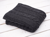 DECKE (ZOPF) / graphit M - gestricktes Paneel