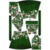 WRAP MIDI DRESS (BIANCA) - BEAUTIFUL FLOWERS - sewing set  M