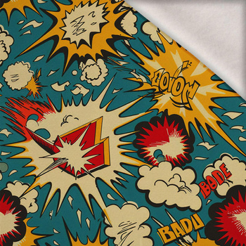 RETRO COMICS wz.7 - dzianina drapana z elastanem ITY