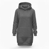 ZESTAW DIY - Bluza kangurka „LUXA” - MELANŻ GRAFITOWY - XL/XXL