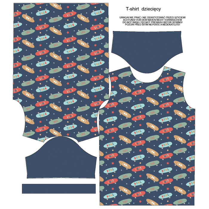 KINDER T-SHIRT - SKATEBOARD - Single Jersey ITY (104/110)