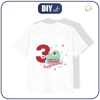 KID’S T-SHIRT - 3ST BIRTHDAY / BIRTHDAY CAKE - single jersey