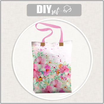 SHOPPER TASCHE - STOCKROSEN M. 2 - Nähset