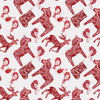 WINTER ANIMALS pat. 3 (NORDIC CHRISTMAS) - Cotton woven fabric