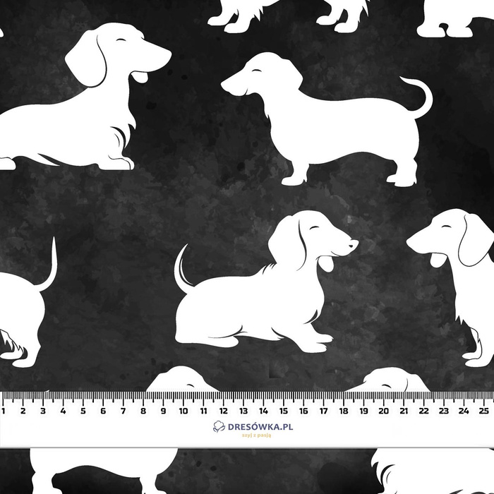 50CM DOGS WZ. 5 - dzianina pętelkowa z elastanem ITY