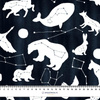 ZWIERZĘTA MIX (GALAKTYCZNE ZWIERZĘTA) / navy- Welur tapicerski