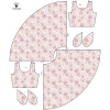 SUKIENKA "ISABELLE" - RÓŻOWE RÓŻE WZ. 4 - zestaw do uszycia L