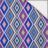 RETRO GEOMETRIC WZ. 11 - lehký, česaný úplet