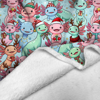 CHRISTMAS AXOLOTL - Minky-Plüsch