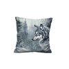 PILLOW 45X45 - WINTER WOLF VZ. 2 - Upholstery velour - sewing set