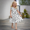 Dziecięca sukienka “Mia” - BLACK DOTS - zestaw do uszycia
