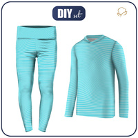 THERMO MÄDCHEN SET (NANCY) - WAVY LINES - Nähset 128