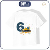 KID’S T-SHIRT - 6ST BIRTHDAY / BULLDOZER - single jersey (128/134)