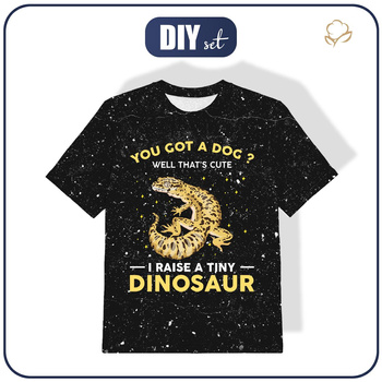 KINDER T-SHIRT  - TINY DINOSAUR / schwarz - Single Jersey ITY