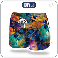 Damskie spodenki kąpielowe - ALCOHOL INK WZ. 12 - zestaw do uszycia
