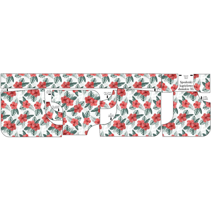 Dámské koupací šortky - IBIŠEK vz. 2 / červený S