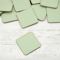 Pads under the eyelets Leatherette label big square - mint